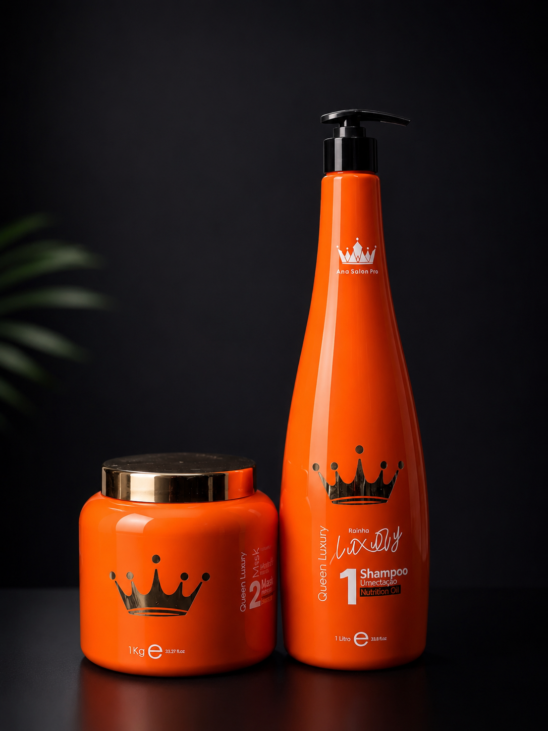 Rainha Luxury Professional – Hydration & Nutrition Hair Care Set (2x1L)