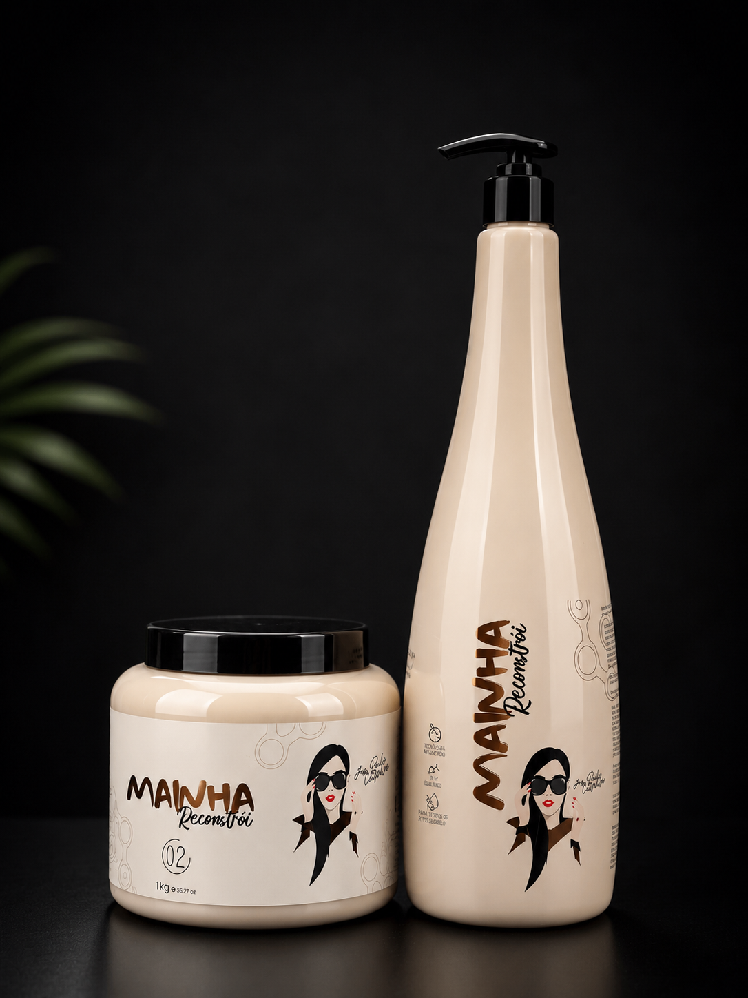 Mainha Reconstrói  – Intensive Hair Reconstruction Set (1L/1kg)